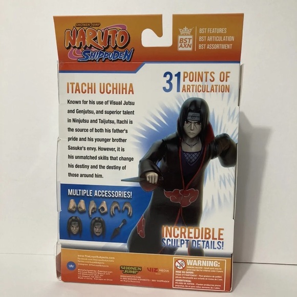 BST AXN Showmen Jump Naruto Shippuden ITACHI UCHIHA Loyal Subjects Wave 2 NEW - Picture 2 of 4